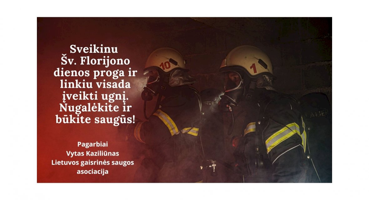 Sveikinimas Šv. Florijono dienos proga