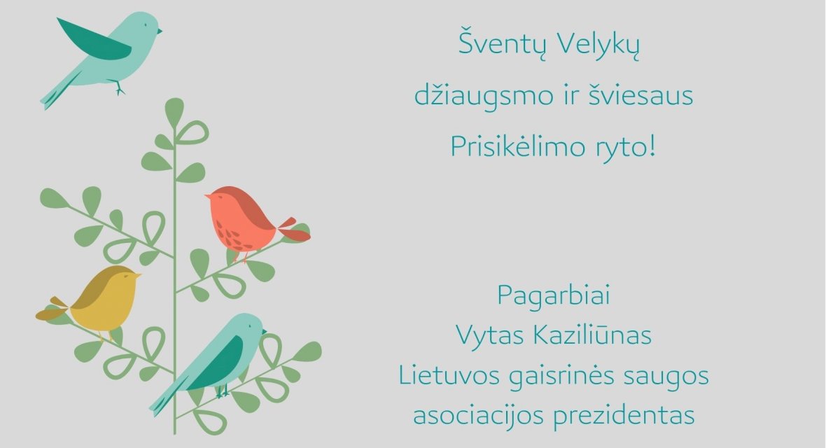 Sveikinimas šventų Velykų proga